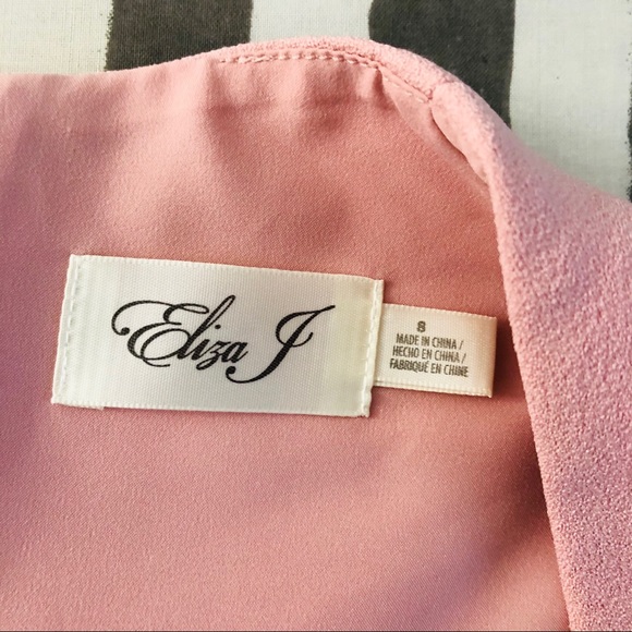 Eliza J sleeveless high low soft pink midi dress - Picture 13 of 16